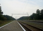 станция Цветоха: Вид со второй платформы в сторону Шепетовки