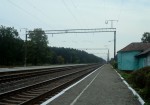 станция Цветоха: Вид с первой платформы в сторону Шепетовки