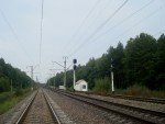 станция Цветоха: Нечётная горловина и выходные светофоры, вид в сторону Славуты
