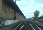 станция Славута I: Пакгауз и грузовая рампа, вид в сторону Кривина