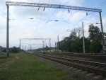 станция Славута I: Пассажирские платформы, вид в сторону Кривина