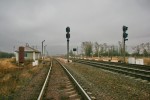 станция Овруч: Входные светофоры ЧБ со стороны Белокоровичей, Ч со стороны Коростеня