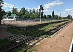 станция Овруч: Вид со второй платформы в сторону Белоруссии
