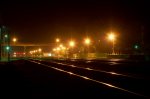 Вид восточного парка станции ночью