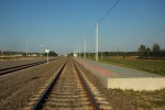 станция Ситница: Вид новой платформы в сторону Калинкович