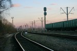 станция Коростень-Житомирский: Выходные светофоры НМ4, НМ2 в сторону Житомира
