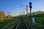 станция Коростень-Житомирский: Входной светофор Н со стороны ст. Коростень