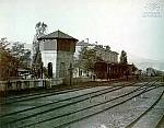 станция Зестафони: Закавказская железная дорога. Станция Квирила. Вид в сторону Самтредиа