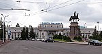 станция Алматы 2: Вокзал, вид с привокзальной площади