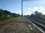 станция Жлобинский: Вид с платформы в сторону Майдан-Вилы