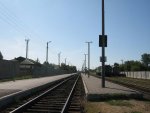 станция Горынь: Платформы и пути. Вид в сторону Удрицка