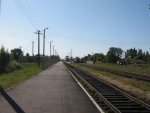 станция Горынь: Вид с первой платформы в сторону Удрицка