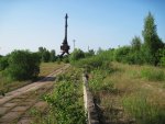 разъезд Припять: Вид на разобранные пути крана