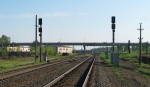станция Лунинец: Входные светофоры НБД, НБ (со стороны Барановичей)