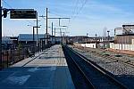 станция Васильков II: Пассажирская платформа, вид в сторону Василькова-1