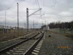 станция Солнечная: Вид с переезда в строну тупика у о.п. Новопеределкино