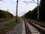 станция Марьяновка: Вид в сторону Гребенки