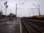 станция Борисполь: Вид в сторону Киева