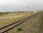 станция Назархан: Вид в сторону Нукуса