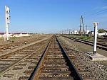 станция Кунград: Чётная горловина, вид в сторону Каракалпакстана, 628 км