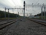 станция Каменногорск II: Нечётные входные светофоры. Вид со стороны ст. Озёрское