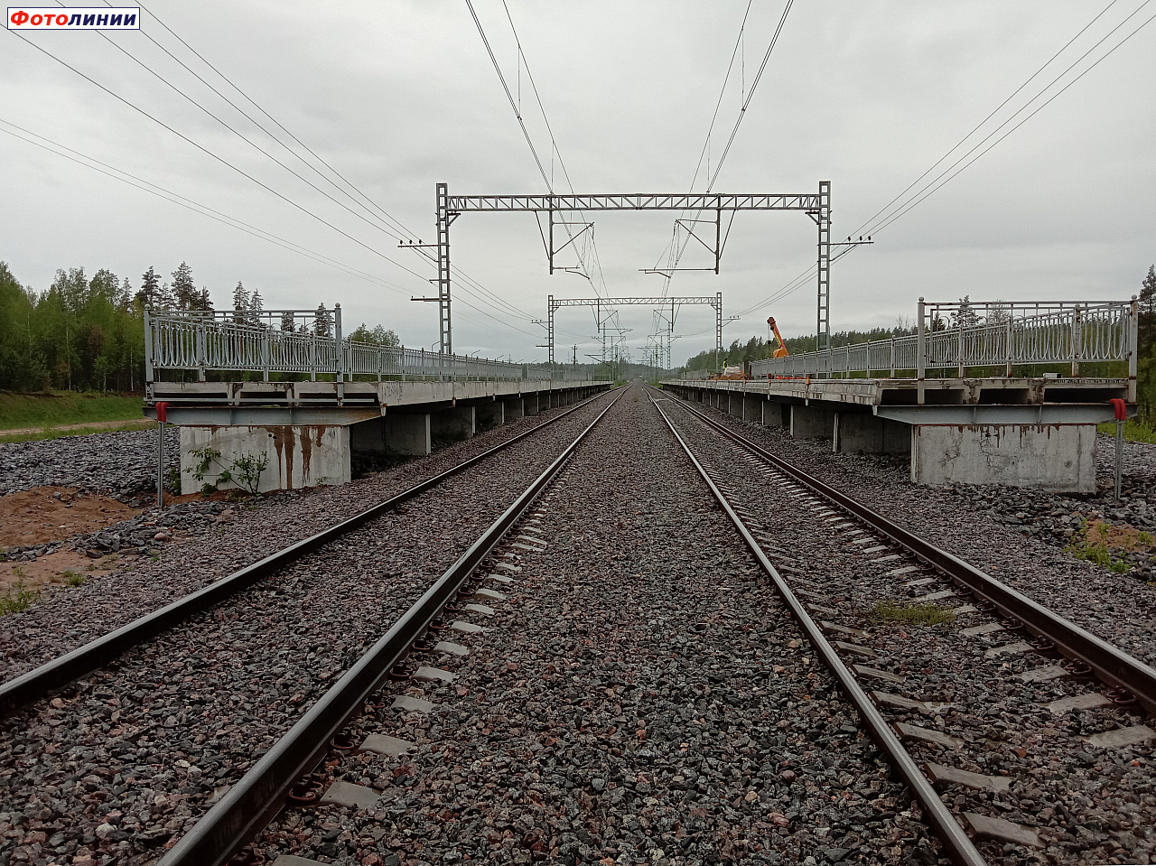 Вид в сторону ст. Каменногорск (новый парк)