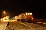 станция Заболотье: Вид платформ ночью