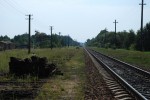 о.п. Крымно: Вид бывшей станции в сторону Ковеля