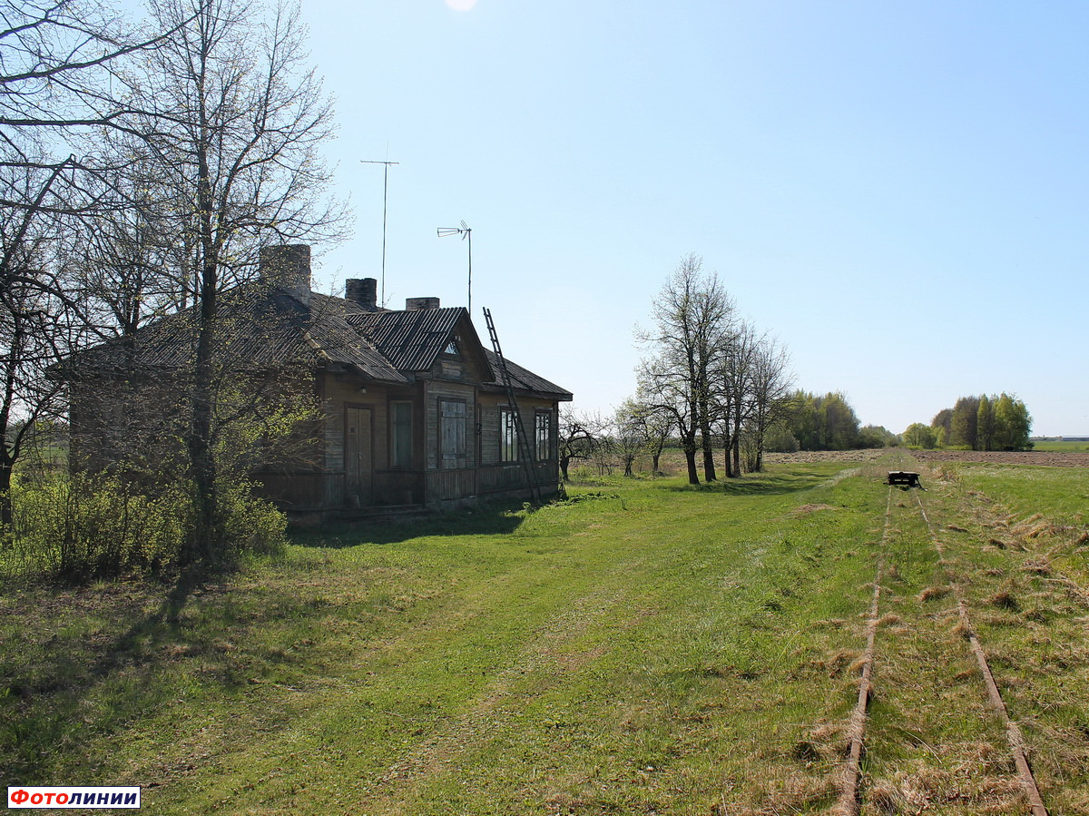 Общий вид бывшей станции в сторону Йонишкелиса