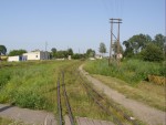 станция Любомль: Четырёхниточный подъездной путь колей 1520 и 1435 мм от погрузочной рампы