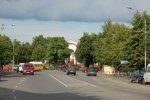 станция Полоцк: Вид вокзала с улицы Гоголя