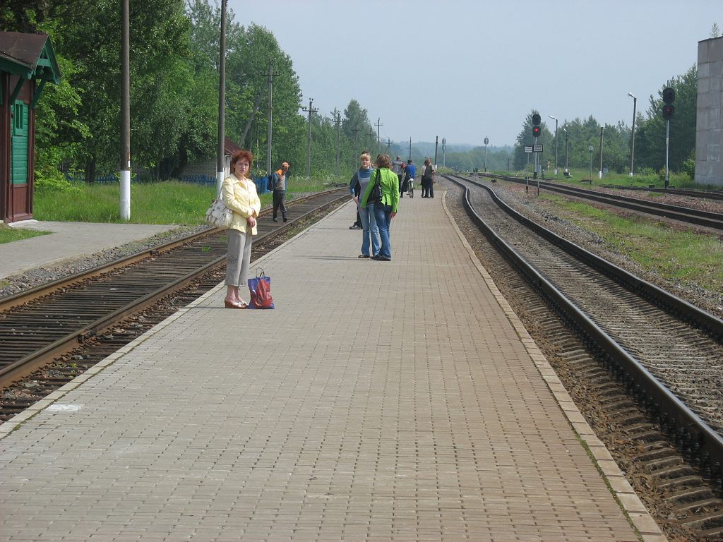 Вид с платформы в сторону Полоцка
