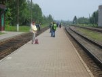 станция Фариново: Вид с платформы в сторону Полоцка