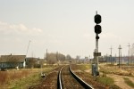 станция Парафьянов: Входной светофор Ч со стороны Молодечно