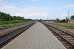 станция Подсвилье: Вид с перрона в сторону Полоцка