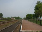 станция Мальковичи: Платформы и пути. Вид на чётное направление