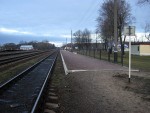 станция Мальковичи: Платформа и пути. Вид в сторону Баранович