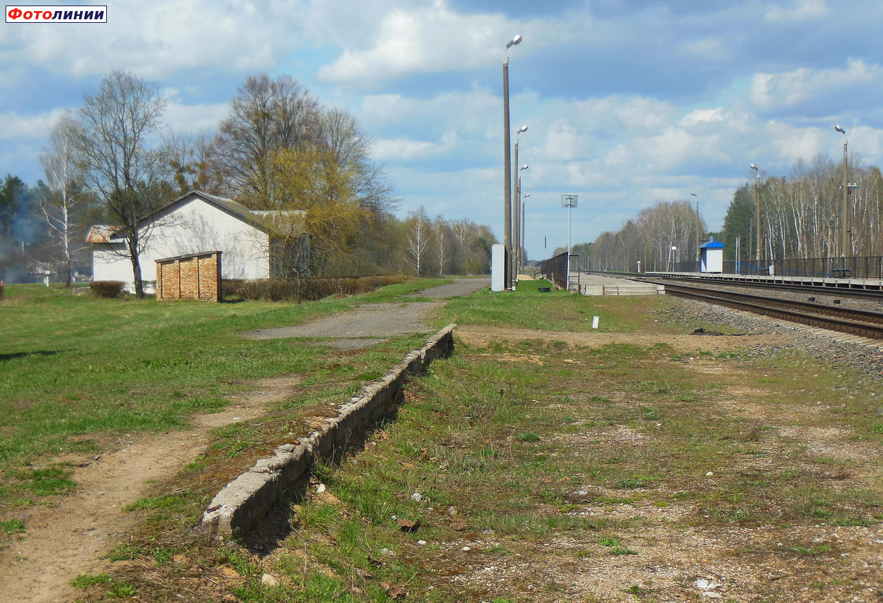 Остатки перрона бывшей станции
