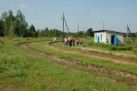 о.п. Островск: Пути и платформа