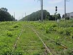 станция Люблинец-Волынский: Подъездные пути к заводу стройматериалов. Справа входной светлофор Н со стороны Ковеля