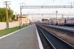станция Здолбунов: Первая платформа. Вид в сторону Шепетовки и Львова