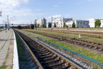 станция Ровно: Общий вид в сторону Сарн и Ковеля с "ковельской" платформы