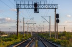 станция Ровно: Маршрутные светофоры ЧМ1А и ЧМ2А со стороны Ковеля
