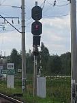 станция Ковель: Входной светофор НК со стороны ст. Киверцы (на о. п. Белый Налив)
