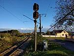 станция Дубляны-Львовские: Входной светофор ЧР со стороны Клепарова (Рудно)