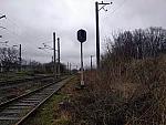 станция Дубляны-Львовские: Маневровый светофор М18 в чётной горловине станции