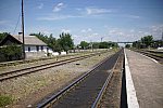 станция Костополь: Пути и платформа. Вид в сторону Сарны