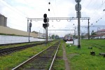 станция Львов: Входной светофор НП со стороны ст.Подзамче