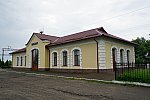 станция Борщовичи: Пассажирское здание с обратной стороны