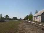 станция Андреевичи: Платформы и пути. Вид на нечётное направление